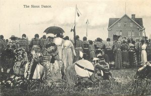 Postcard c1910 Sioux Dance Native American Indian AY & Co 23-6545