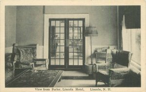 Lincoln New Hampshire Interior View Hotel Parlor  Postcard 21-13737