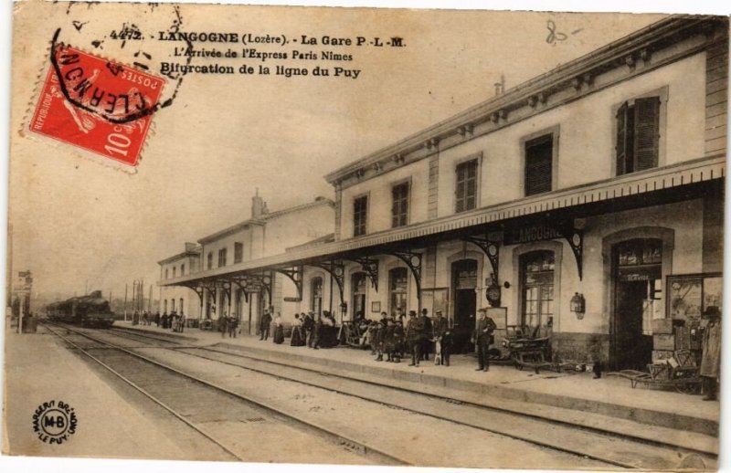 CPA AK LANGOGNE - La Gare (211216)