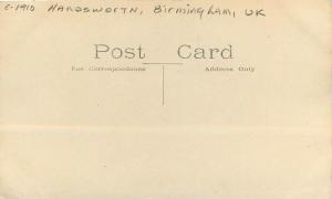Sheffield C-1910 Handsworth RPPC Photo Postcard UK Real Photo 11726