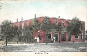 J7/ Medford Oklahoma Postcard c1910 Store Hotel? Building 202