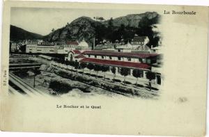 CPA La BOURBOULE-Le Rocher et le Quai (260153)