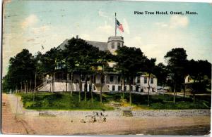 Pine Tree Hotel, Onset MA c1913 Vintage Postcard M27