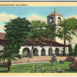 1947 San Juan Bautista, Cali. Mission 1797 Church Stanley Piltz Art Tone CA A207