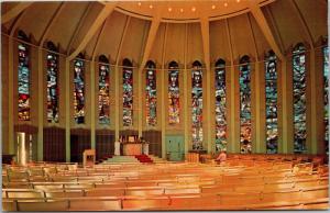 Sanctuary Altar St. Michael's Catholic Church Biloxi MS Vtg Postcard K14