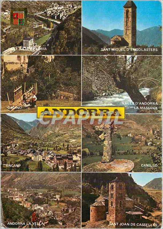 'Postcard Modern Valls d''Andorra'