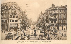 Germany Frankfurt trams 1921