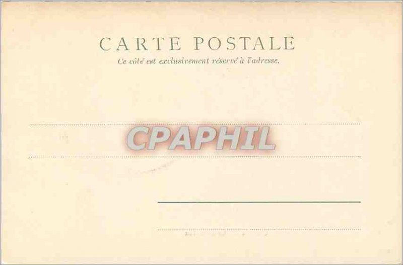 Old Postcard Chateau de Chenonceau (map 1900)