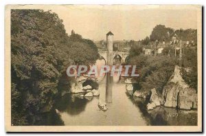 Old Postcard The Pyrenees The Gave Orthez and the Old Bridge