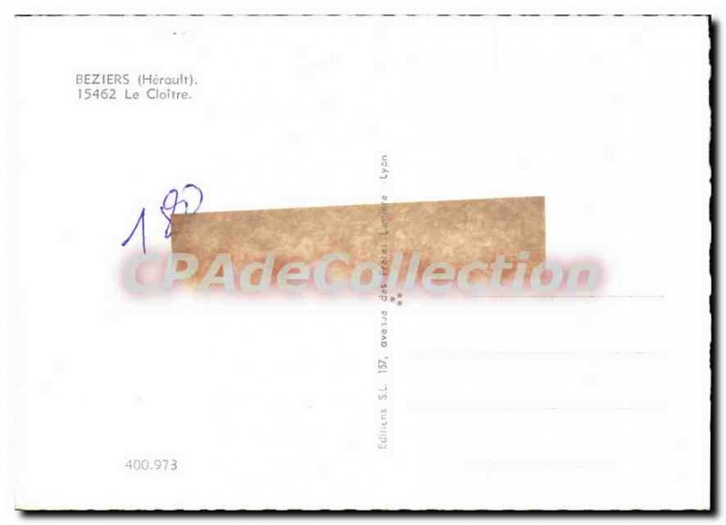 Modern Postcard Beziers Le Cloitre
