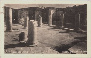 Greece Delos Maison du Lac Vintage Postcard C149