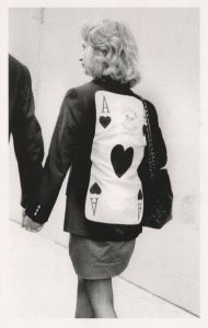 Ace Of Hearts Playing Cards Vintage USA Designer Jacket Postcard