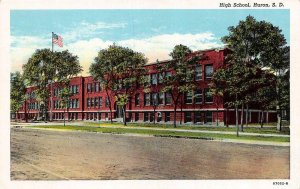 HURON, South Dakota SD     HIGH SCHOOL    ca1940's Curteich Postcard