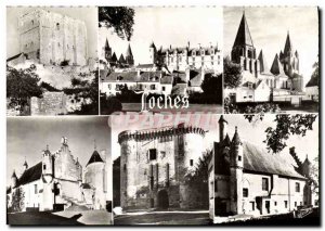 Postcard Loches Modern Wonders of Val De Loire The keep The royal lodgings Th...