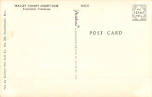 Cleveland Tennessee Bradley Court House Street View Vintage Postcard K71501