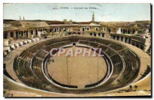 Postcard Old Nimes Interieur des Arenes