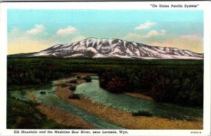 Postcard MOUNTAIN SCENE Laramie Wyoming WY AL7078