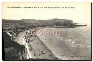 Old Postcard Mers Les Bains De Mers Panorama Taken from the Beach of the Cliff