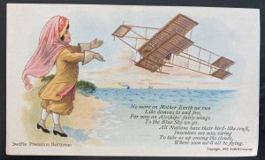 Mint England Picture Postcard Swifts Premium Butterine Airships Fairy Wings