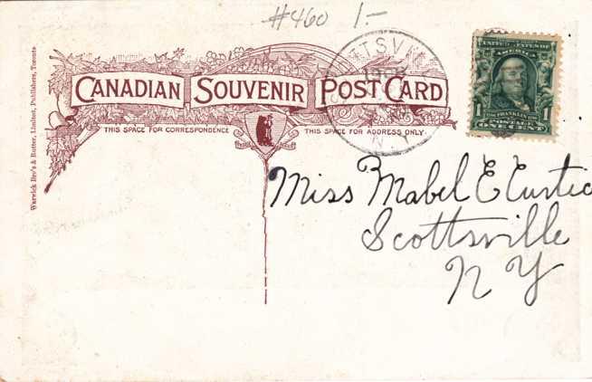 Large Letter Mabel - Greetings - pm 1908 - DB