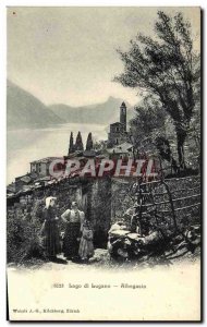 Old Postcard Lago di Lugano Albogasio