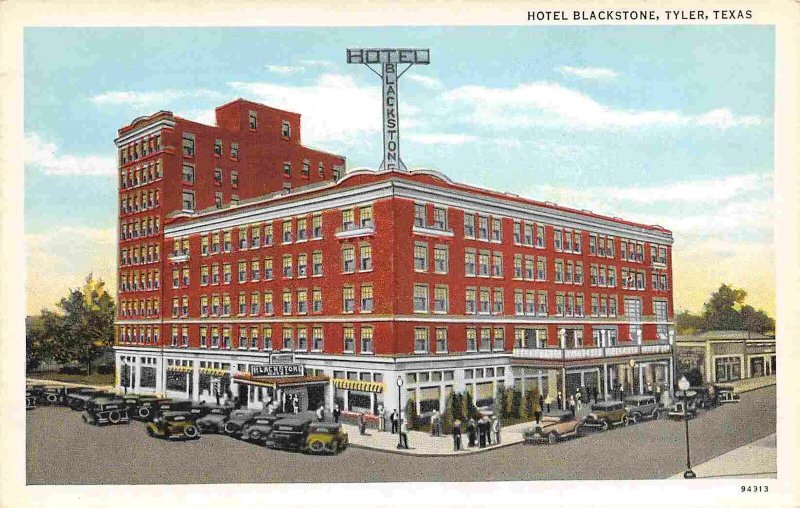 Hotel Blackstone Tyler Texas 1930s postcard