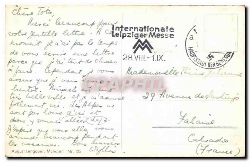 Old Postcard Munchen Rathaus