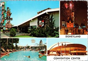 Rare Vintage Postcard Musketeer Motel At Disneyland, Anaheim California CB17