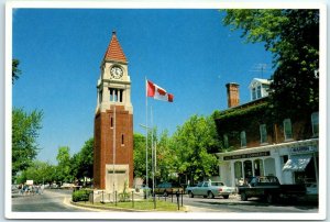 M-23956 The War Memorial and town clock Niagara-On-The-Lake Canada