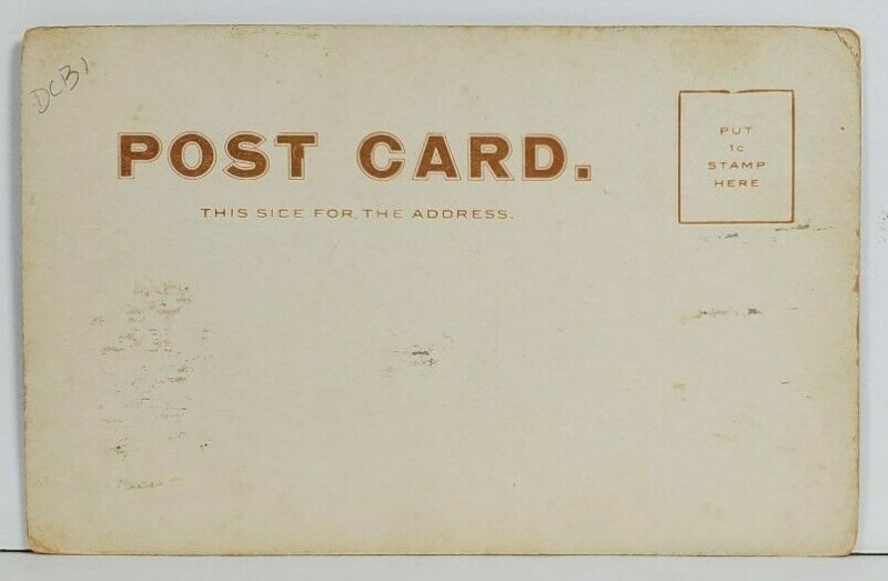 Newark Delaware Cooch's Bridge Monument Early udb Postcard O8