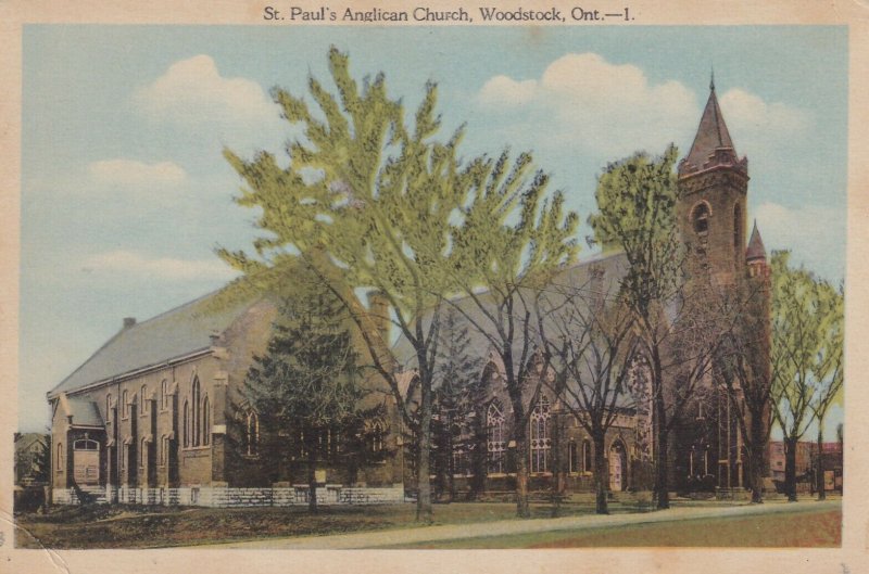 WOODSTOCK, Ontario, Canada, 1900-1910s; St. Paul's Anglican Church