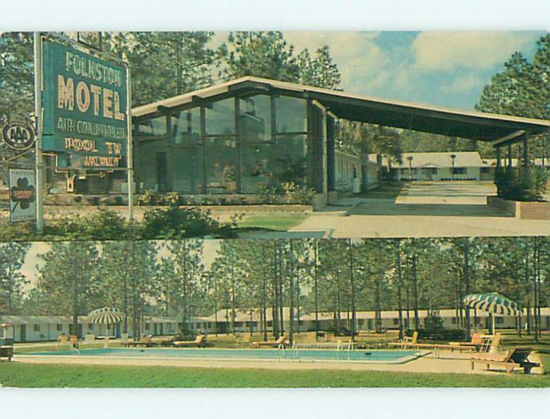 Unused Pre-1980 POOL & FOLKSTON MOTEL Folkston Georgia GA u5171@