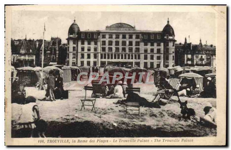 Old Postcard Trouville Queen of Beaches Trouville Palace