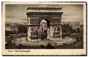 Postcard AncienneParis L & # 39arc triumph