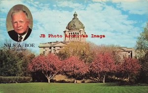 2 Postcards, Pierre, South Dakota, State Capitol,Governor Nils Boe-Richard Kneip