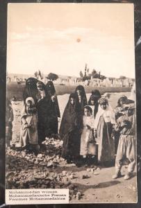 Mint Middle East Real Picture Postcard RPPC Mohammedan Women