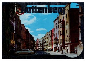 Postcard Austria Rattenberg street view motif - Silver border