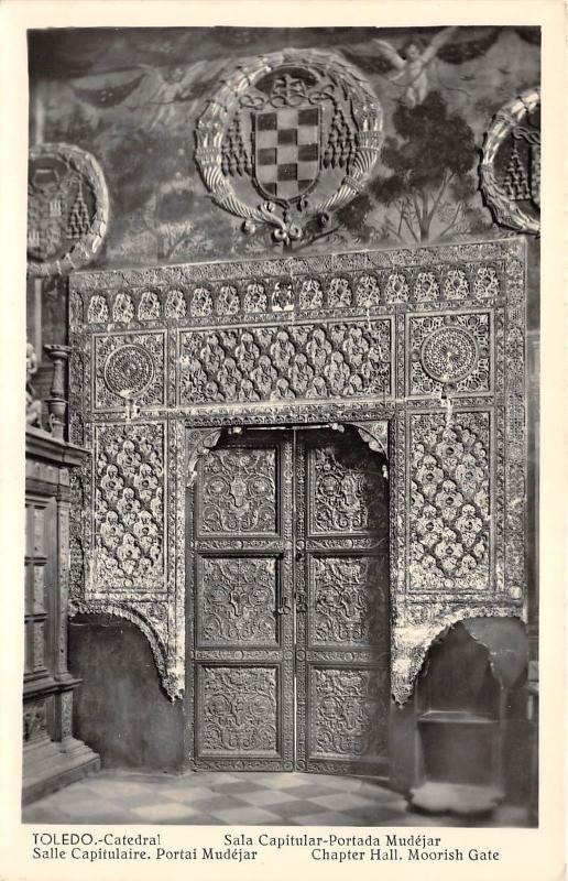 BF34569 toledo catedral sala capitular portada mudejar   spain  front/back scan