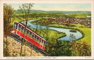 Vista From Incline Lookout Mountain Chattanooga TN Tenn USA Postcard D81 UNUSED