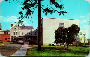 Vtg Chrome Postcard Niles Michigan MI Pawating Hospital Dexter Press Unused UNP