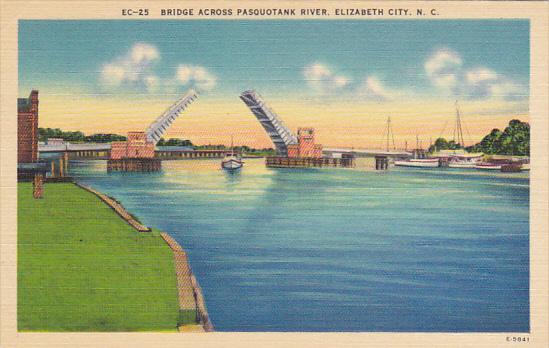 North Carolina Elizabeth City Bridge Across Pasquotank River