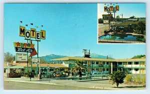 REDDING, CA ~ BEL AIR MOTEL c1960s Cars Roadside Shasta County Postcard