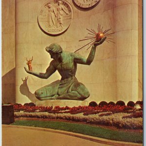 1969 Detroit, Mich Spirit of Detroit Art Deco Sculpture Marshall Fredericks A211