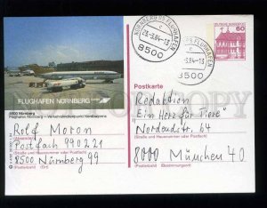 210726 GERMANY Nurnberg #8500 airport postal card