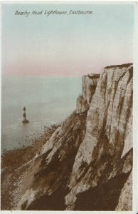 Sussex Postcard - Beachy Head Lighthouse - Eastbourne - Real Photo - Ref 9357A