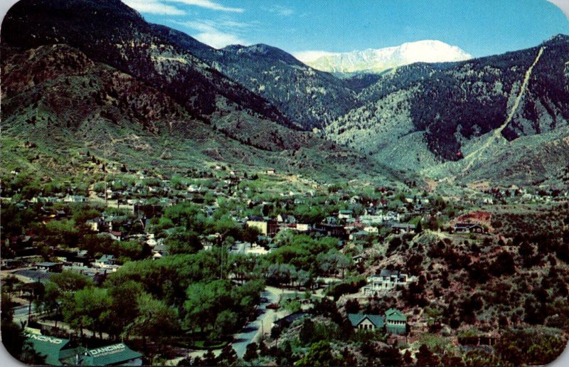 Colorado Manitou Springs and Pikes Peak Panorama