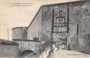 B39668 Langres les fortifications Porte Henry IV Sous Murs  france