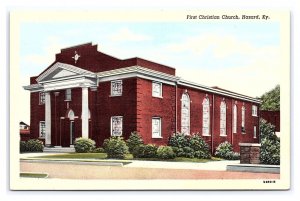 Postcard First Christian Church Hazard Ky. Kentucky