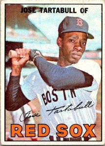 1967 Topps Baseball Card Jose Tartabull Boston Red Sox sk1921