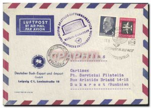 1 Letter Flight Leipzig Leninstrasse Romania May 16, 1956